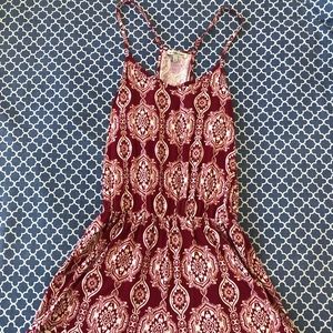 Charlotte Russe, S, patterned tank-top romper